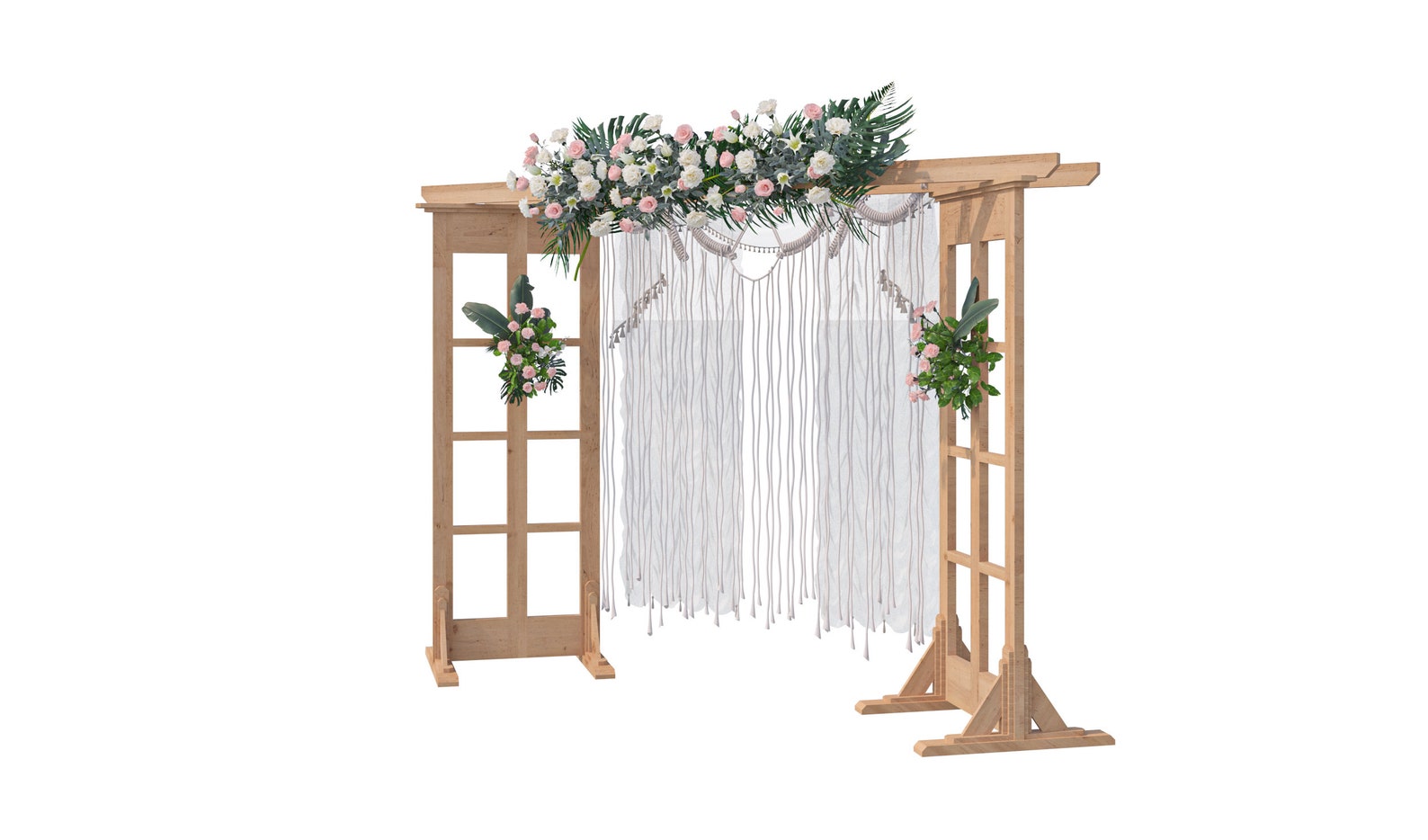 DIY Double Door Frame Wedding Arch Plans for Wedding Decoration PDF