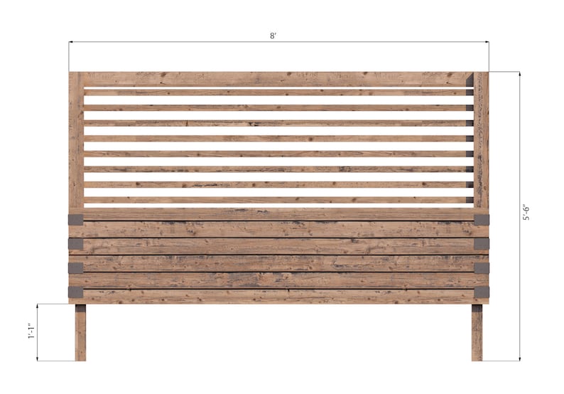 2 tier raised garden bed front side dimensions