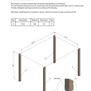 12x16 canopy pergola posts