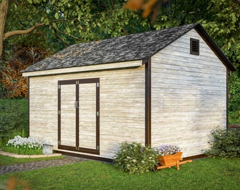 12x16 Shed Plans Gable Storage Shed PDF
