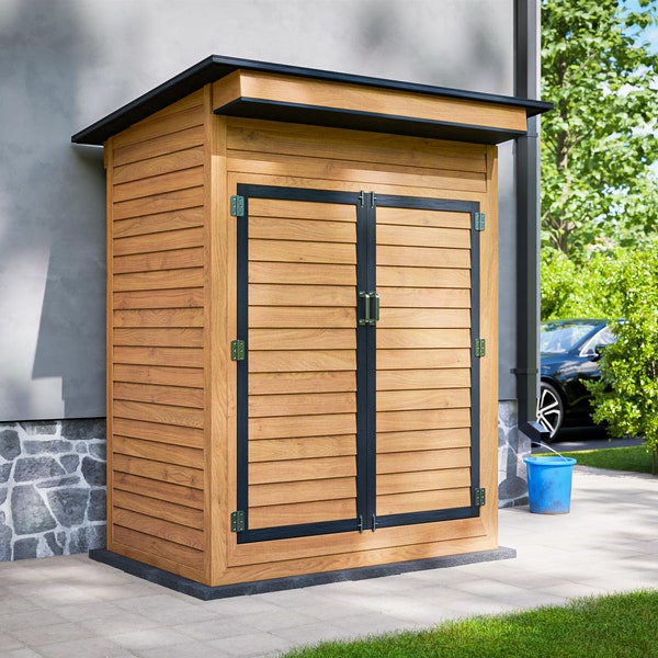 4x6 DIY Modern Storage Shed Plans PDF