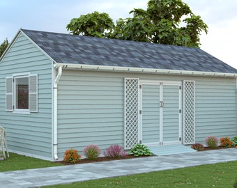 12x24 Shed Plans Gable Garden Shed PDF