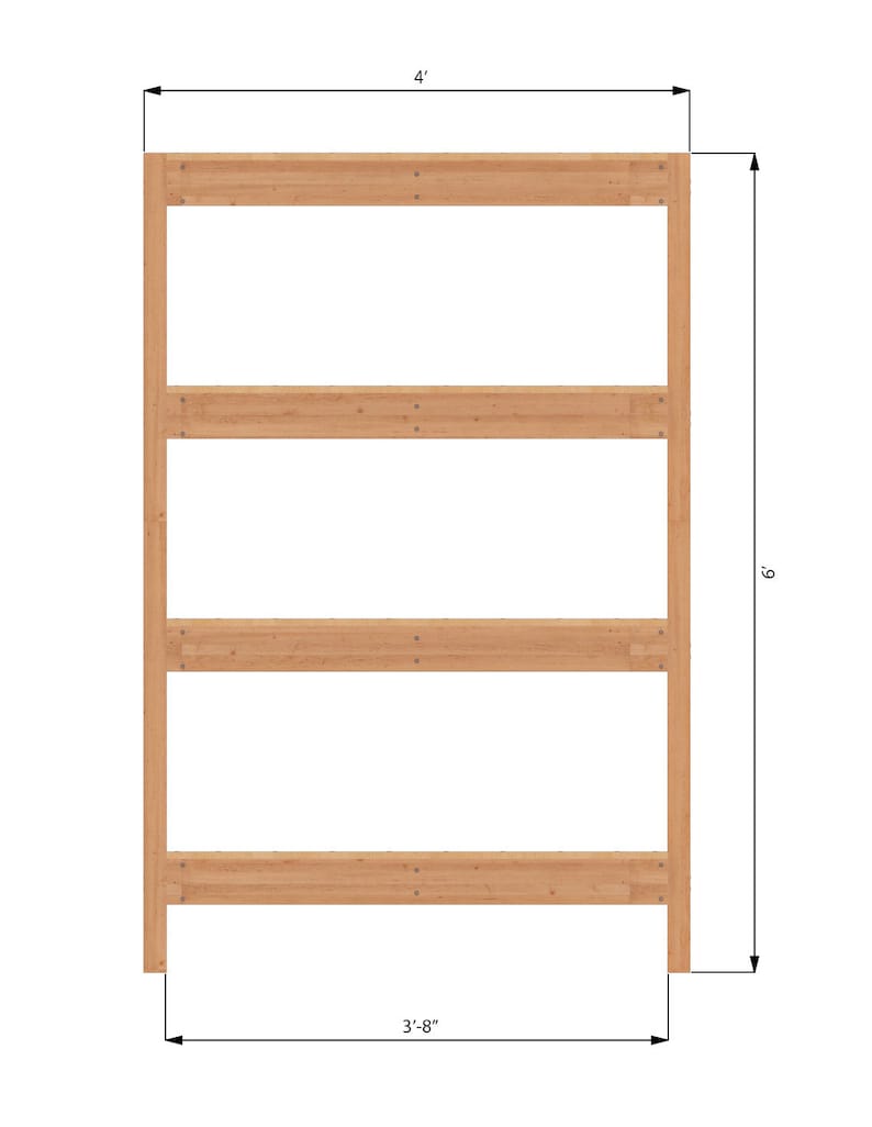 2x4 Garage Storage Shelves Plans (PDF) - Etsy