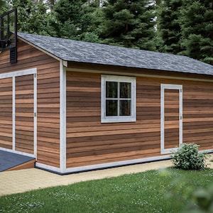 Shed Plans 16x24 Gable Garage Shed PDF