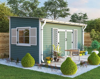 8x16 Shed Plans DIY Lean to Garden Shed