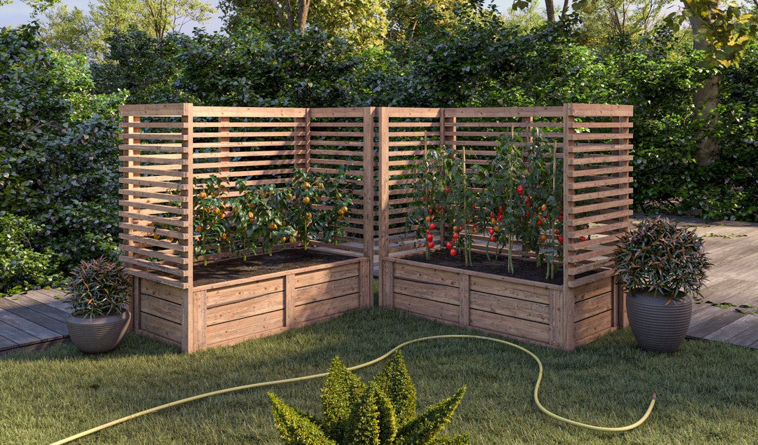 DIY Raise Garden Bed With Trellis Plans PDF