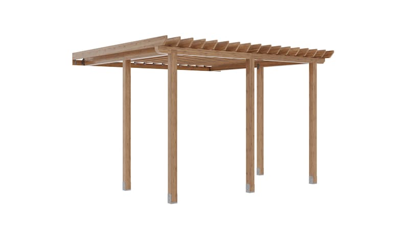 16x16 Pergola Plans Attached To House
