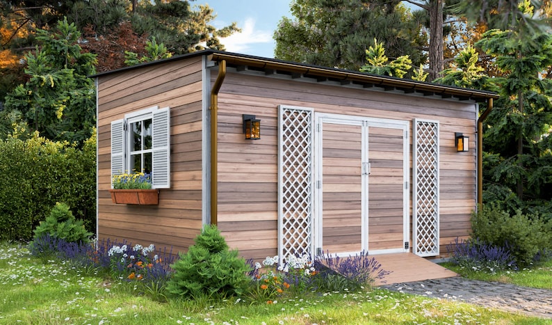12x16 lean to garden shed design