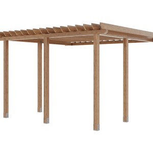 Pergola Plan 16x16 Attached To House
