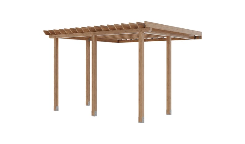 Pergola Plan 16x16 Attached To House
