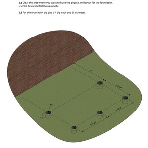 16x16 Attached to House Pergola Ground Works