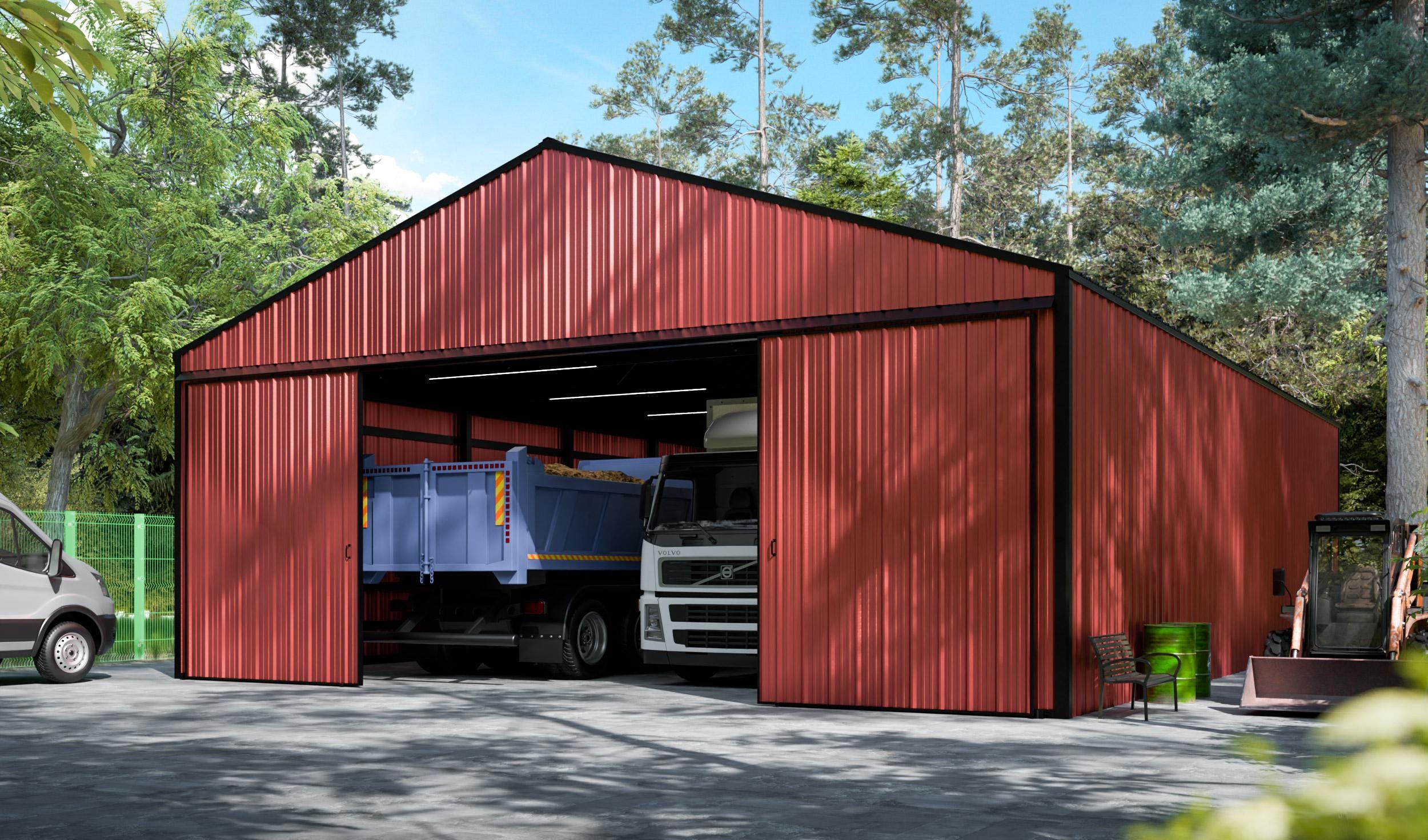 Pole Barn 24x28 Metal Garage 24x32 Pole Barn Plans Canada, image size:2500x1471