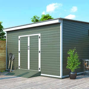 Shed Plans 12x14 Lean to DIY Storage Shed PDF Download