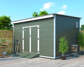 Shed Plans 12x14 Lean to DIY Storage Shed PDF Download
