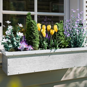 DIY Fensterkasten Pflanzgefäß-Pläne - 1m Holzkiste für Blumen und Kräuter - Schritt-für-Schritt PDF-Anleitung