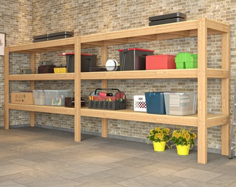 2x4 Garage Storage Shelves Plans PDF - Etsy
