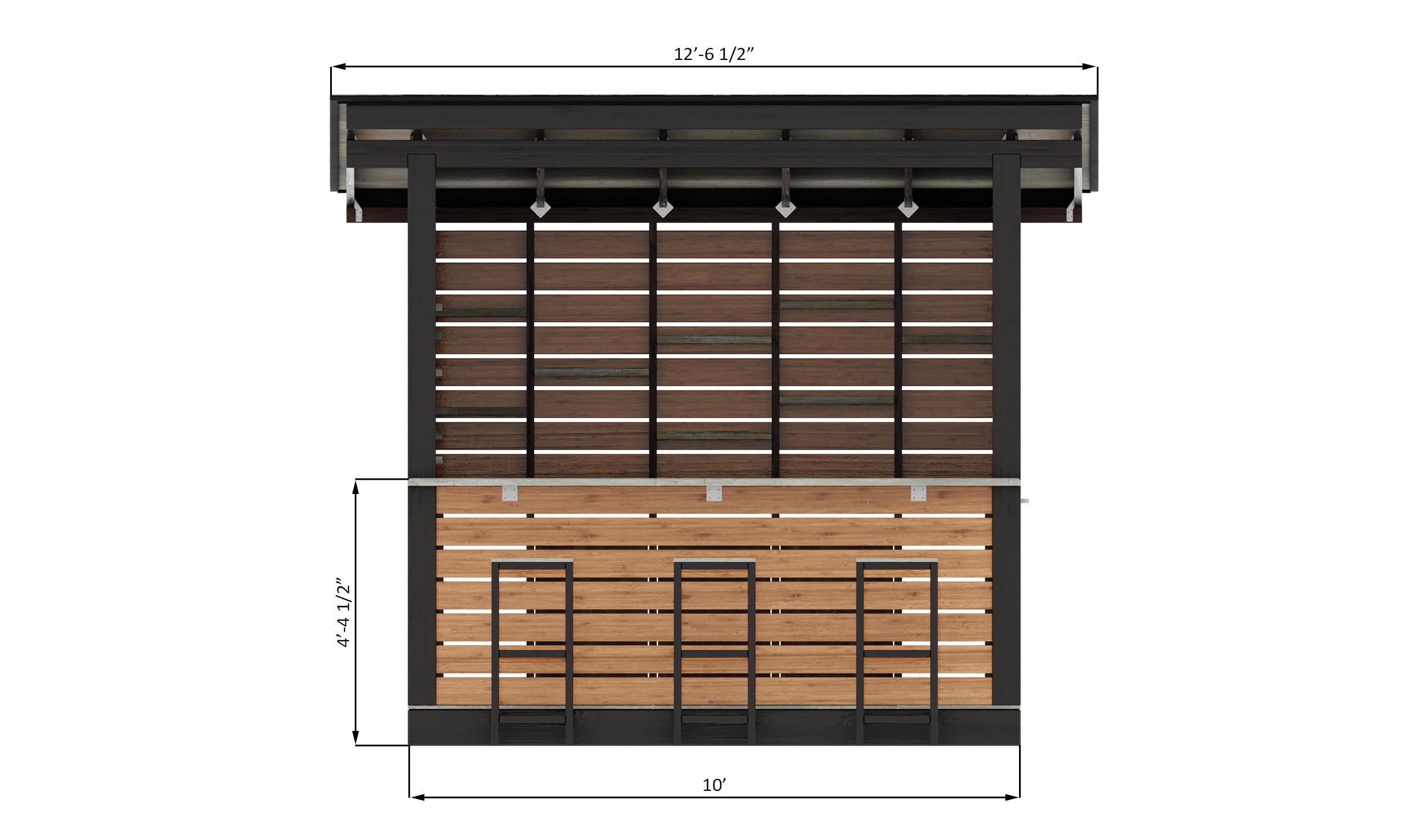 DIY Modern Outdoor Bar Plans Digital PDF Download - Etsy