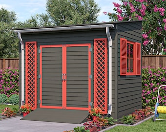 Shed Plans 8x10 Lean to She Shed PDF
