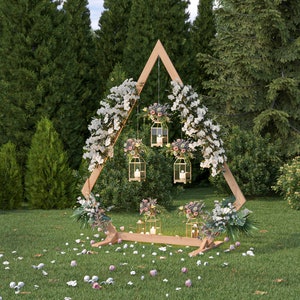 DIY Diamond Frame Wedding Arch Plans for Wedding Decoration (PDF Instructions)