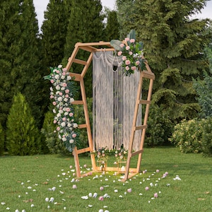 DIY Coffin Frame Wedding Arch Plans for Wedding Decoration (PDF Instructions)