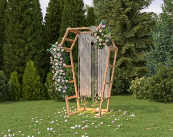 DIY Coffin Frame Wedding Arch Plans for Wedding Decoration (PDF Instructions)