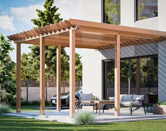 Pergola Plans With Roof PDF - DIY Garden Pergola Blueprint