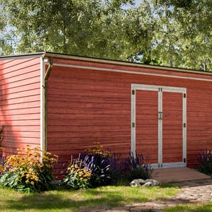 12x20 Shed Plans Lean to Storage Shed PDF