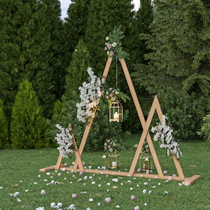 DIY Triple Triangle Frame Wedding Arch Plans (PDF Instructions)