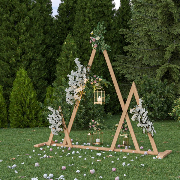 DIY Triple Triangle Frame Wedding Arch Plans (PDF Instructions)