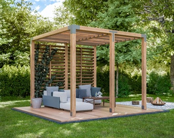 DIY Pergola Plans Modern Design PDF Blueprint