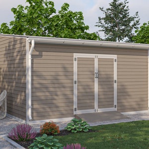 10x16 Shed Plans Lean to Storage Shed PDF