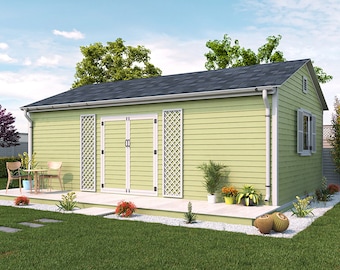 Shed Plans 16x24 Gable Garden Shed