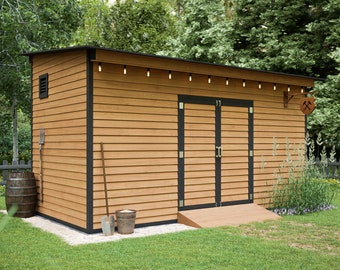 8x16 Shed Plans Lean to Storage Shed