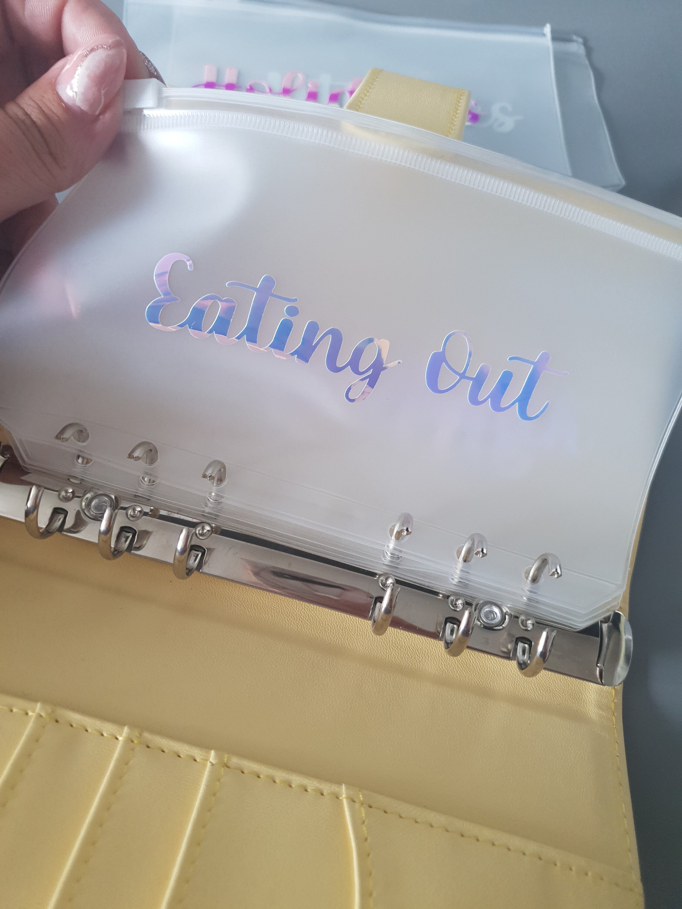 Budget binder Wallets ONLY Inserts Plastic Wallets Etsy