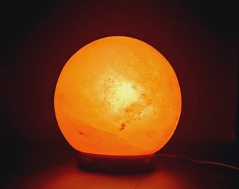 Himalayan Ball Salt Lamp, Ionizing Lamp, Crystal Salt Lamp, Crystal Healing Lamp, Gift, Home Decor,3 to 5 Kg