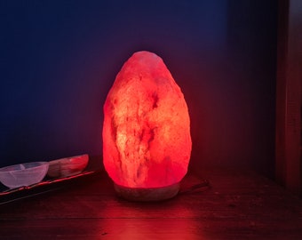 Himalayan Salt Lamp Mountain Shape, Natural Himalayan Crystal Salt Lamp Handmade, Alternative Decor, Home Decor