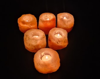 Himalayan Crystal Tealight Holder 1er, Natural Candle Holders, Healing Crystal Gift, Home Decor