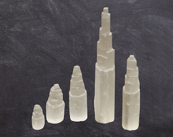 Selenite Tower , Selenite Charging Tower , Crystal Selenite Mountain Pillar , Crystal Healing Gemstone Tower, Cleansing Tower, Gemstone Gift, Home Decor