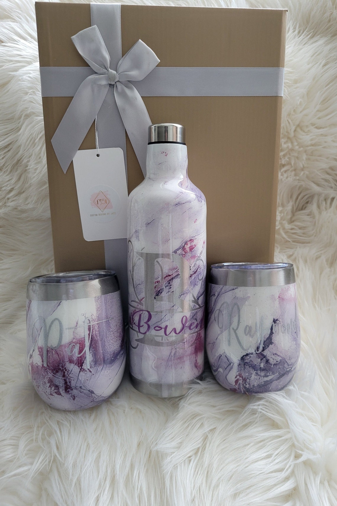 Wine Bottle & Tumbler Gift Set Etsy