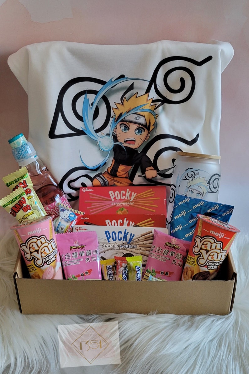 Anime Themed Gift Basket College Snack Basket Otaku Gift Etsy