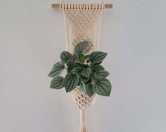 Macrame Diamond Plant Hanger | Macrame Wall Hanging | Hanging Plant Decor | Macrame Wall Plant Hanger | Modern Wall Decor | Boho Decor