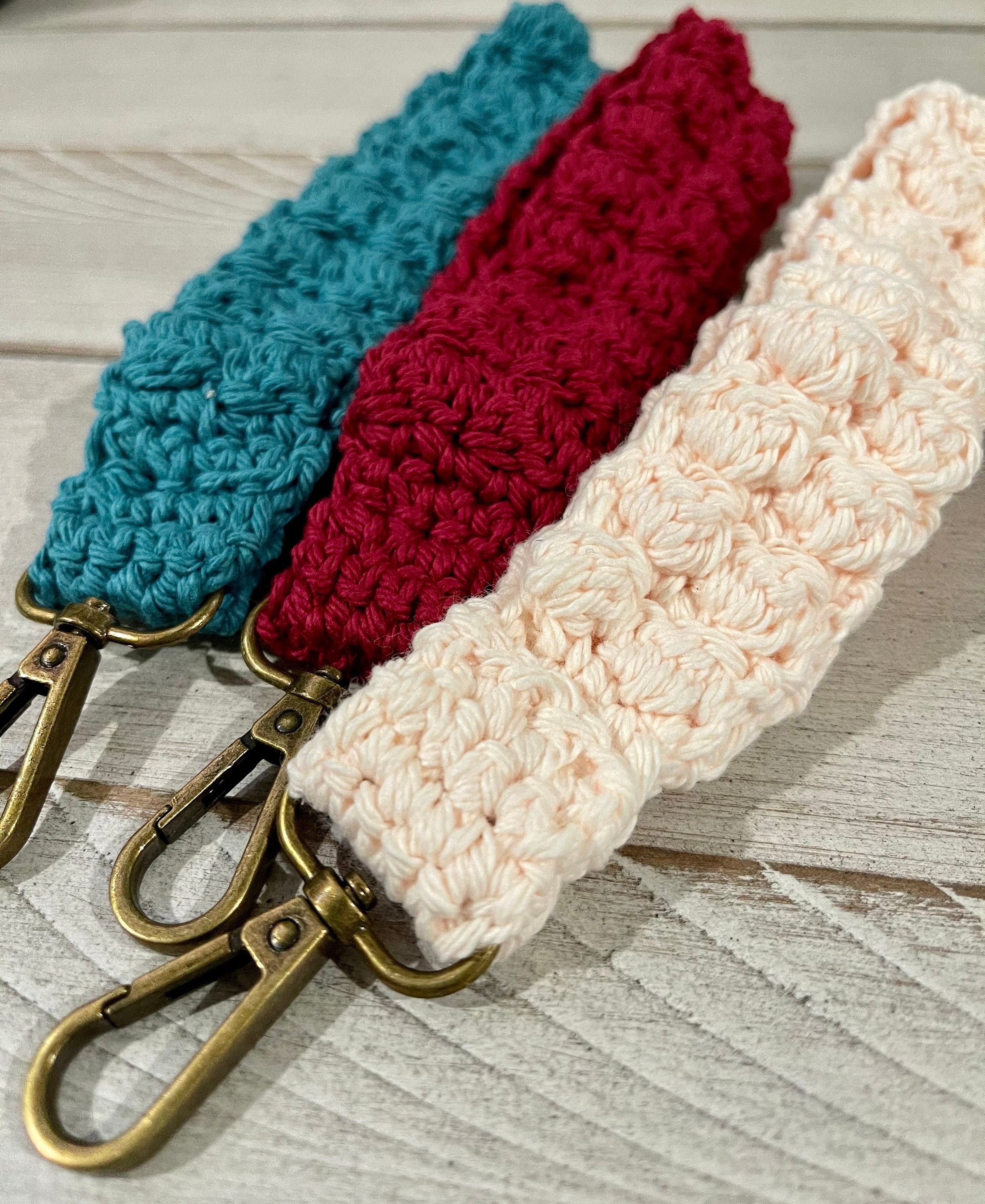 The Wristlet Crochet Wristlet Keychain Wristlet Keychain Etsy