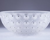 Lalique frosted crystal fruit bowl Nemours