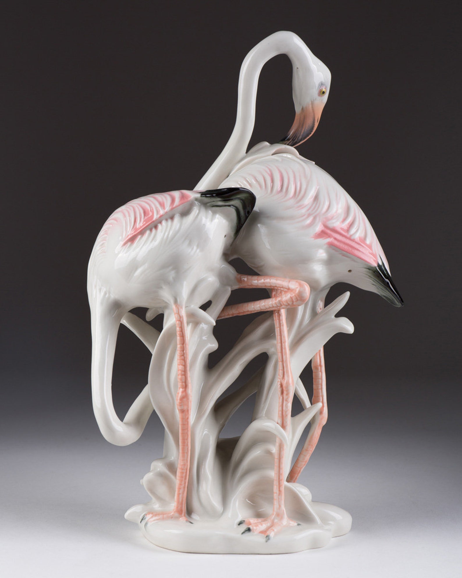 1920-1930 Karl Ens Porzellan Paar Flamingos | Etsy