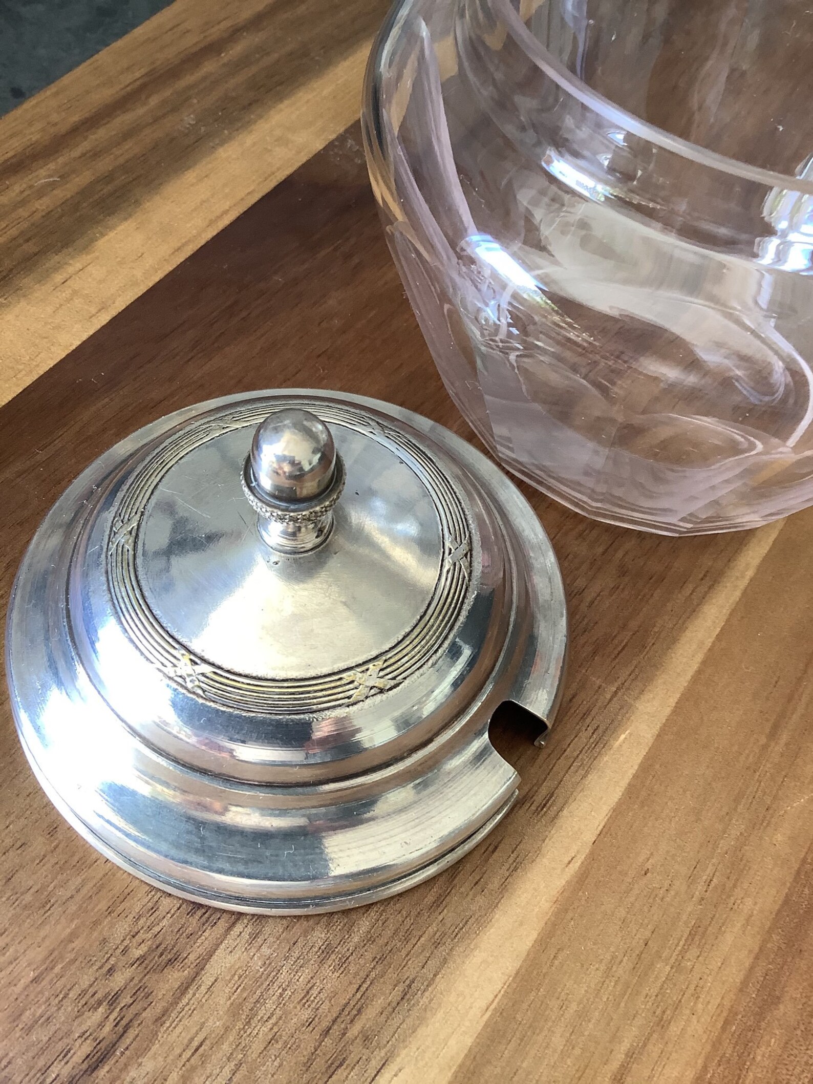 1960s Vintage Sugar Bowl with Silver Lid and Etsy