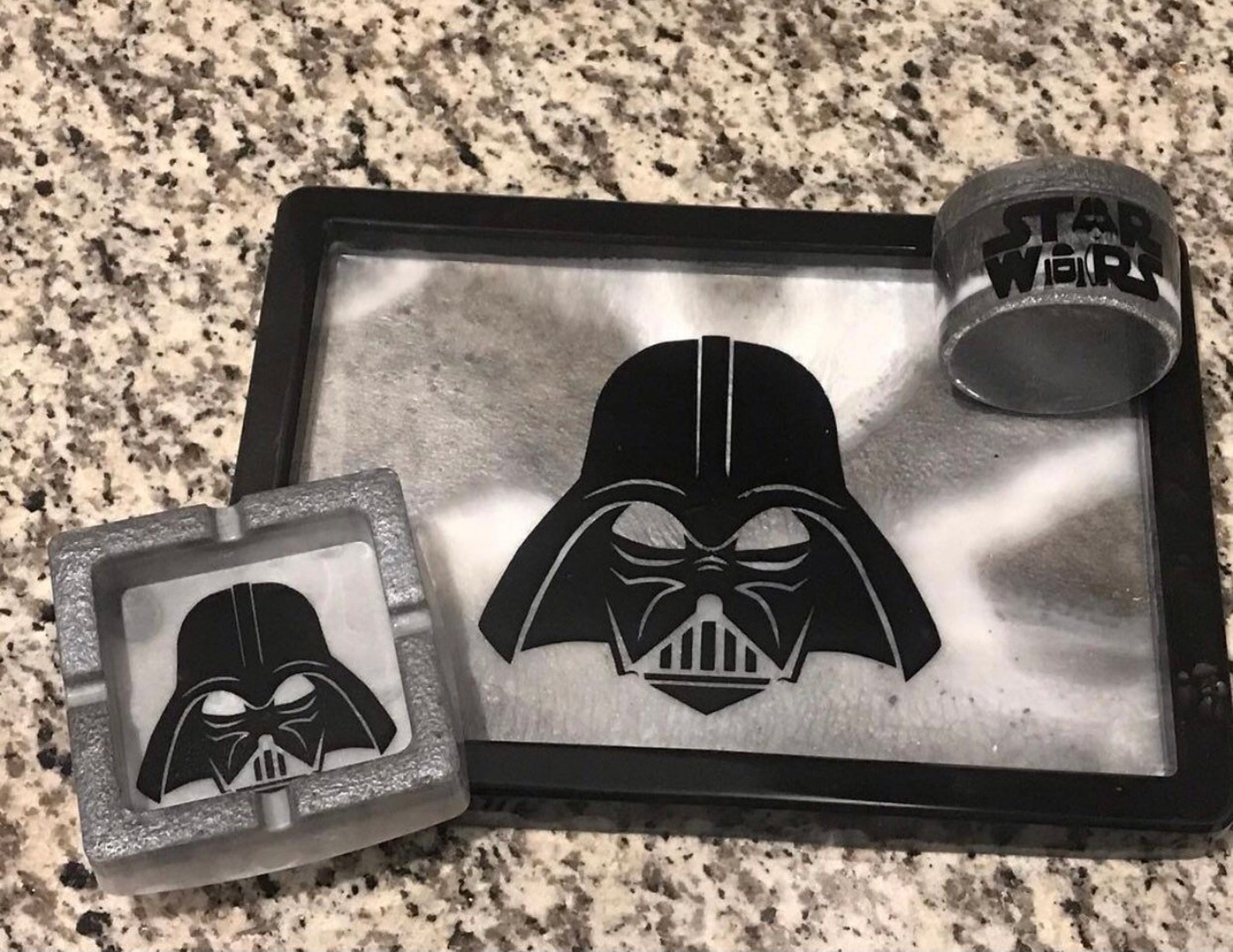 Darth Vader Rolling Tray Set star wars smoke set gift for Etsy