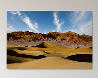 Dunes and Sky,Digital Download,Printable Wall Art,Landscape Photography,Mountains,Sand,Death Valley