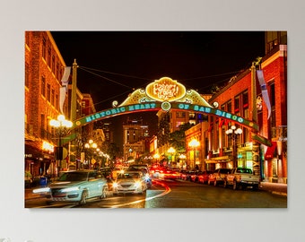 San Diego Gaslamp,Digital Download,Printable Wall Art,Landscape Photography,Downtown,Night Photography,Urban