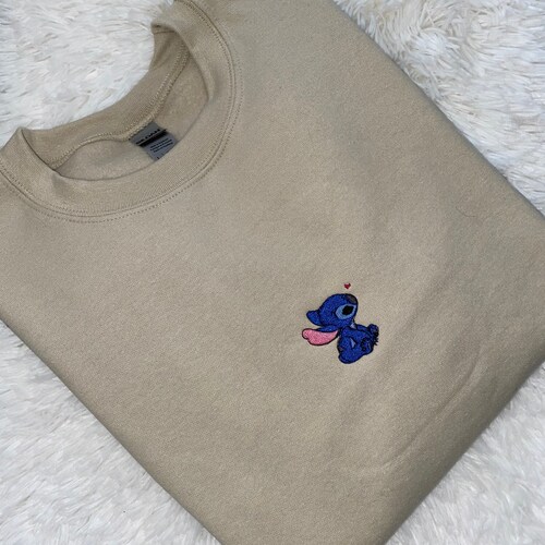 Lilo Embroidered Crewneck Sweatshirt - Etsy