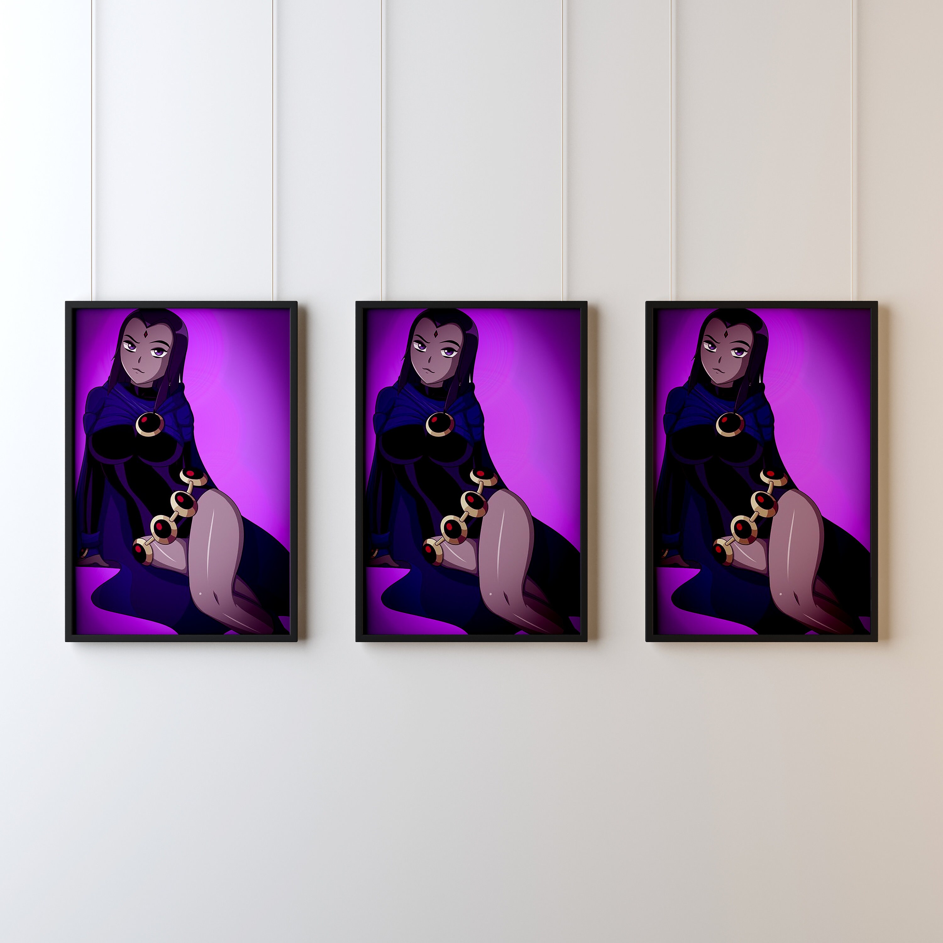 Raven Art Poster Etsy